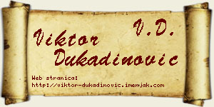 Viktor Dukadinović vizit kartica